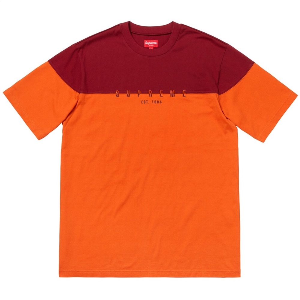 Supreme Split Logo S/S (Top Orange)